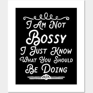 I Am Not Bossy I Just Know What You Should Be Doing Posters and Art